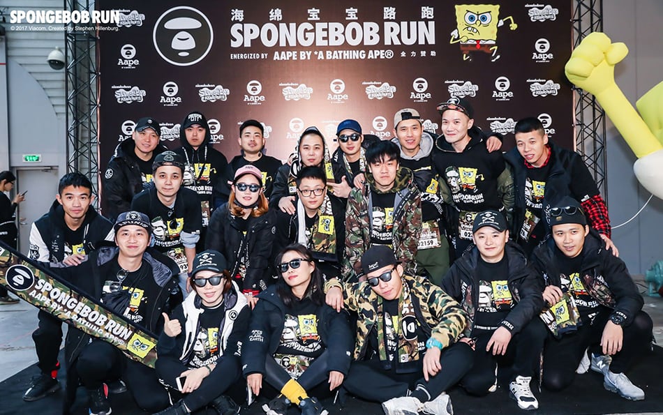 海綿寶寶,aape,路跑,上海
